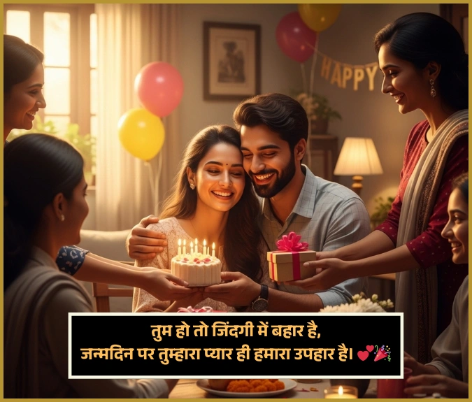 2 Line Birthday Shayari for Husband