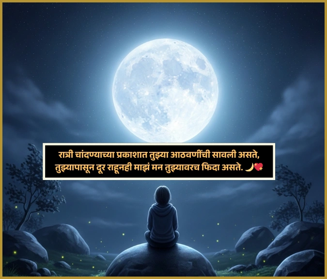 Moon Shayari in Marathi Moon Shayari in Marathi