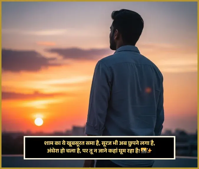 Good Evening Shayari in Hindi 2 Line