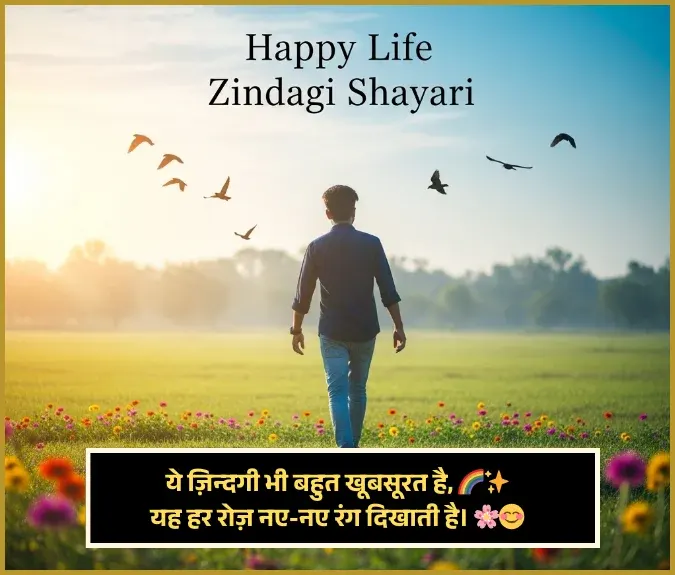 Happy Life Zindagi Shayari