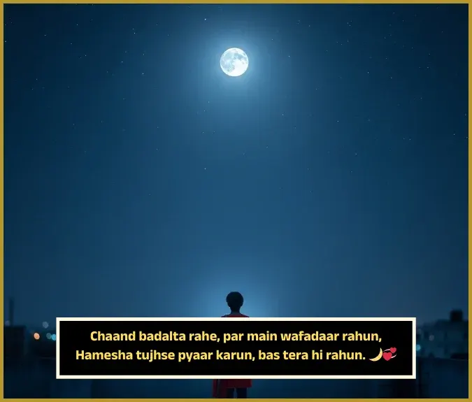 Moon Shayari in English 2 Line for Girl Moon Shayari in English 2 Line for Girl