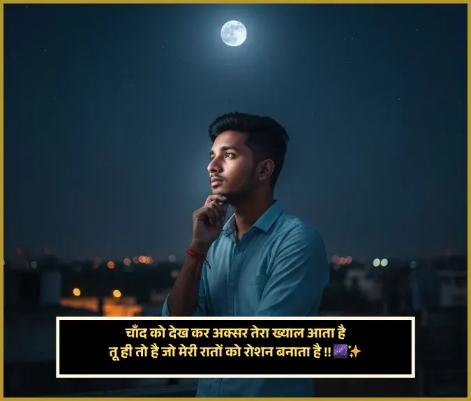 Moon Shayari in Hindi Moon Shayari in Hindi