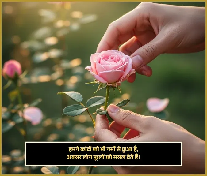 Flower Shayari in Hindi 2 Line